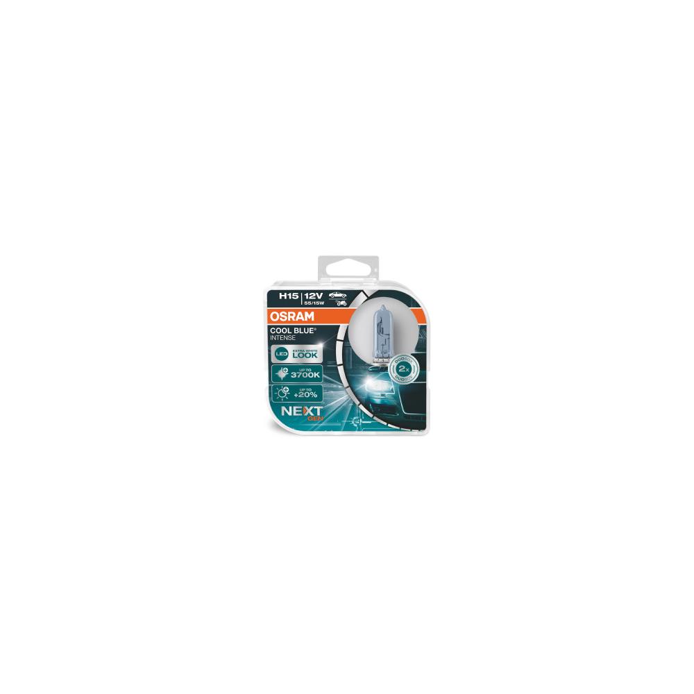 SET 2 BECURI 12V H15 55/15 W COOL BLUE INTENSE NextGen OSRAM