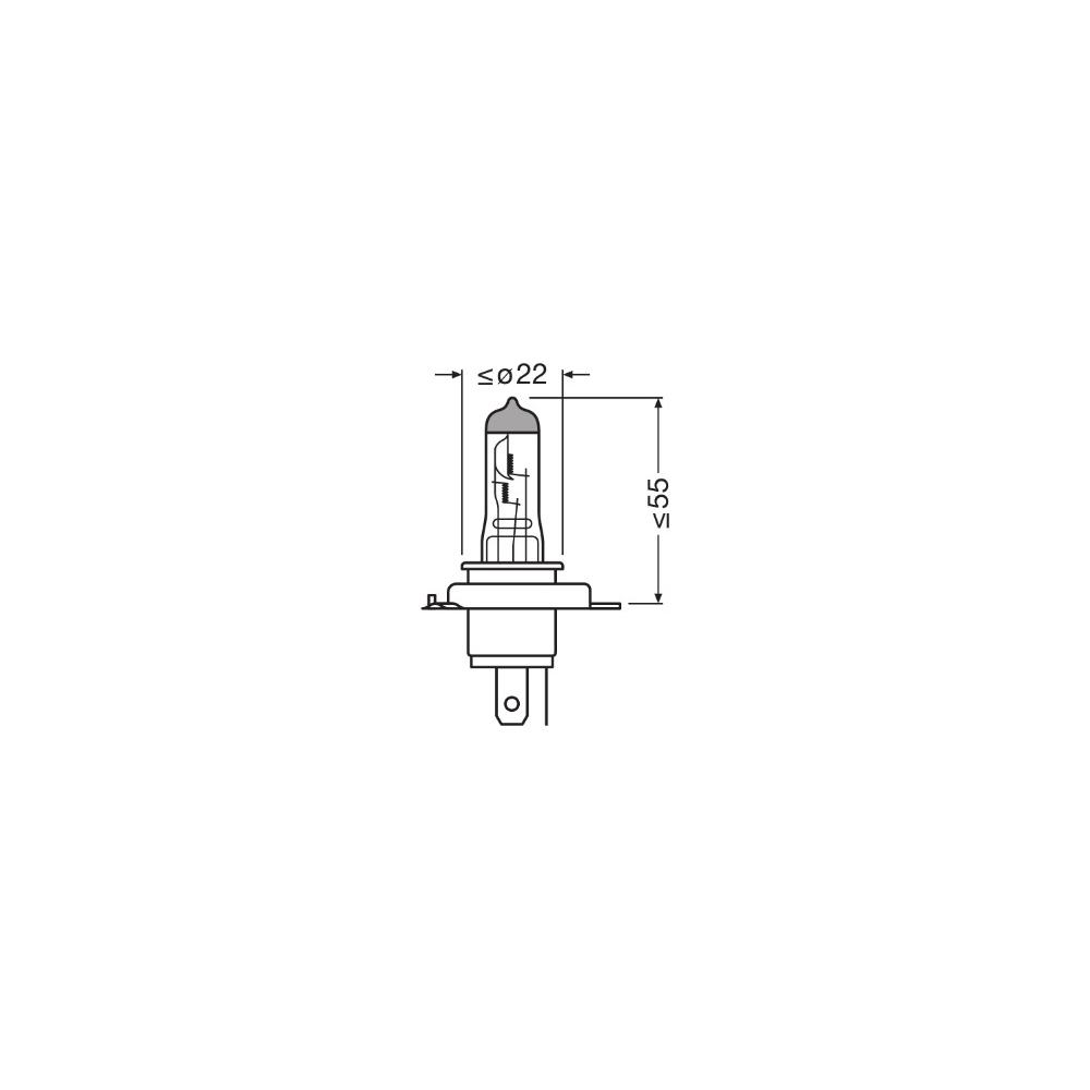 BEC 12V H4 60/55 W ORIGINAL OSRAM