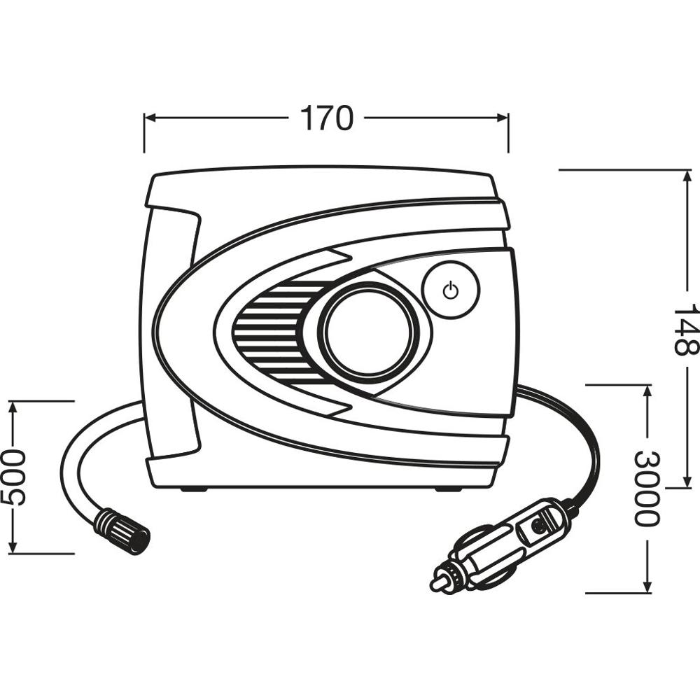 KIT ETANSARE ANVELOPE (COMPRESOR + SPRAY REPARATII ANVELOPE) TYRESEAL ESSENTIAL KIT OSRAM