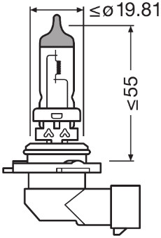 BEC 12V HB4 51 W ORIGINAL OSRAM