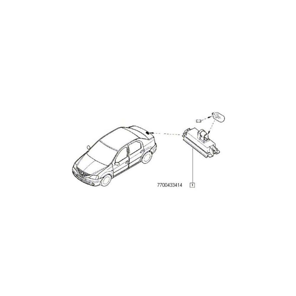 Lampa spate numar log./sand. renault