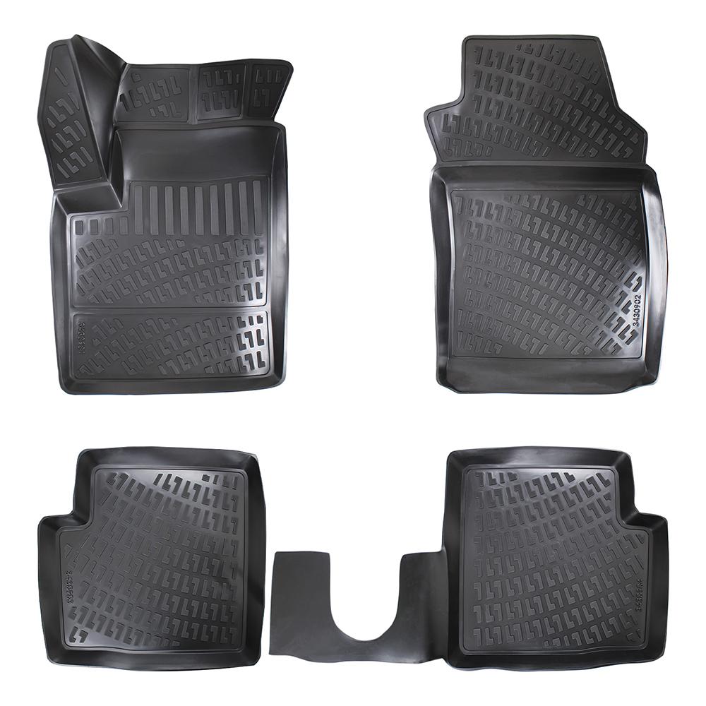 Set covorase presuri FIAT 500 din 2007, auto, din cauciuc thermoplastic, Compatibil cu FIAT