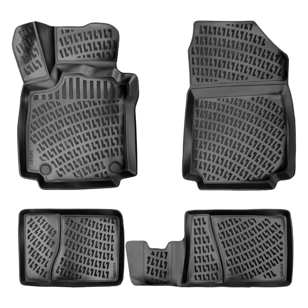 Set covorase presuri RENAULT CLIO SYMBOL din 1999-2008, auto, din cauciuc thermoplastic, Compatibil cu RENAULT