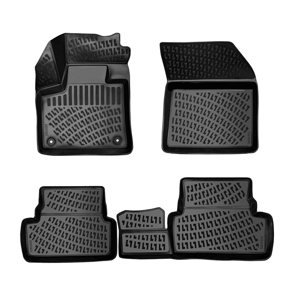 Set covorase presuri OPEL GRANDLAND X din 2017-2021, auto, din cauciuc thermoplastic, Compatibil cu OPEL