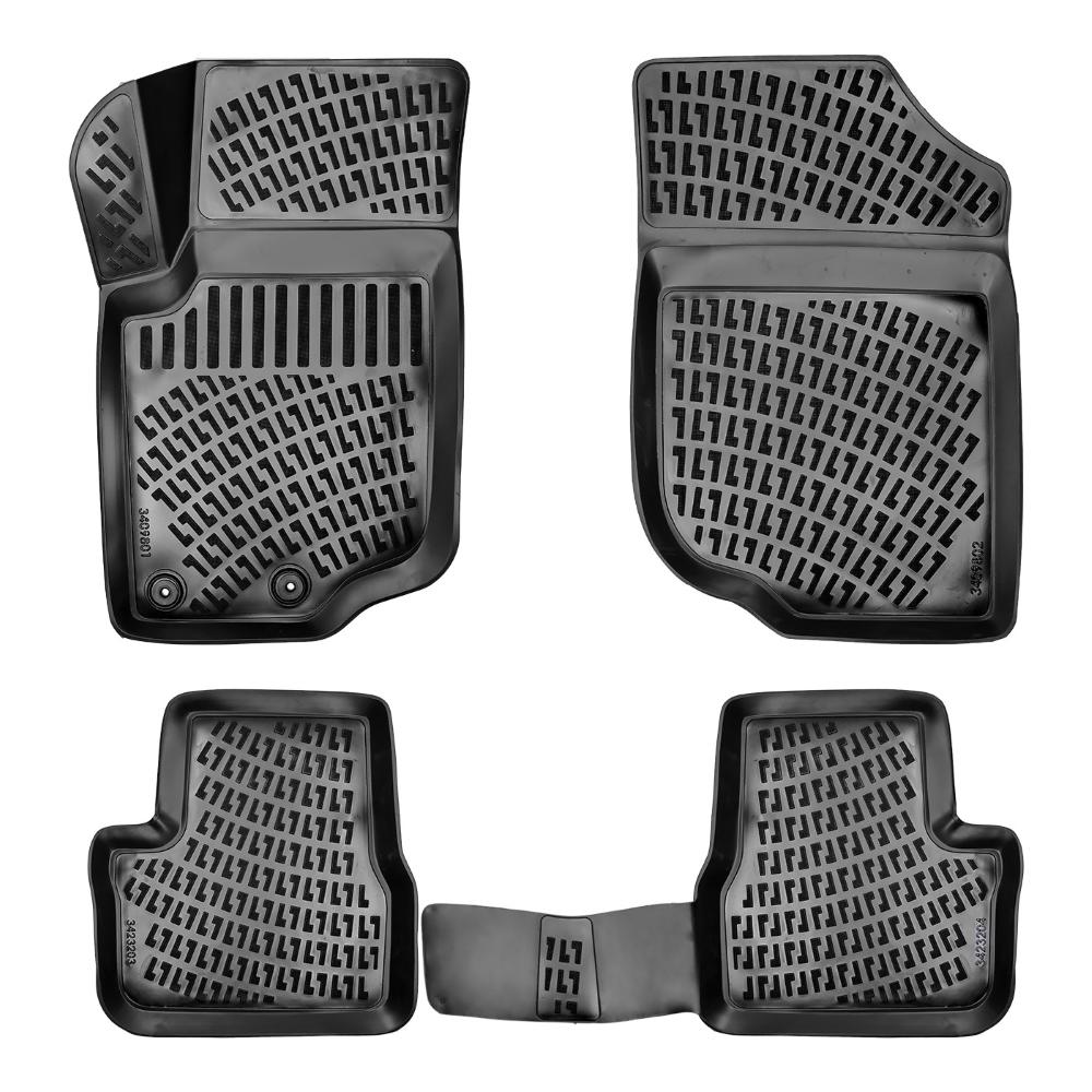 Set covorase presuri PEUGEOT 207 din 2006-2014, auto, din cauciuc thermoplastic, Compatibil cu PEUGEOT