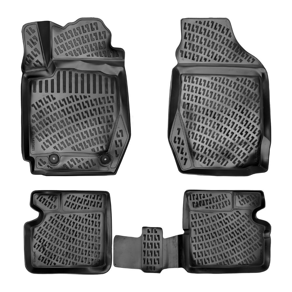 Set covorase presuri TOYOTA COROLLA IX E120. E130 din 2000-2006, auto, din cauciuc thermoplastic, Compatibil cu TOYOTA