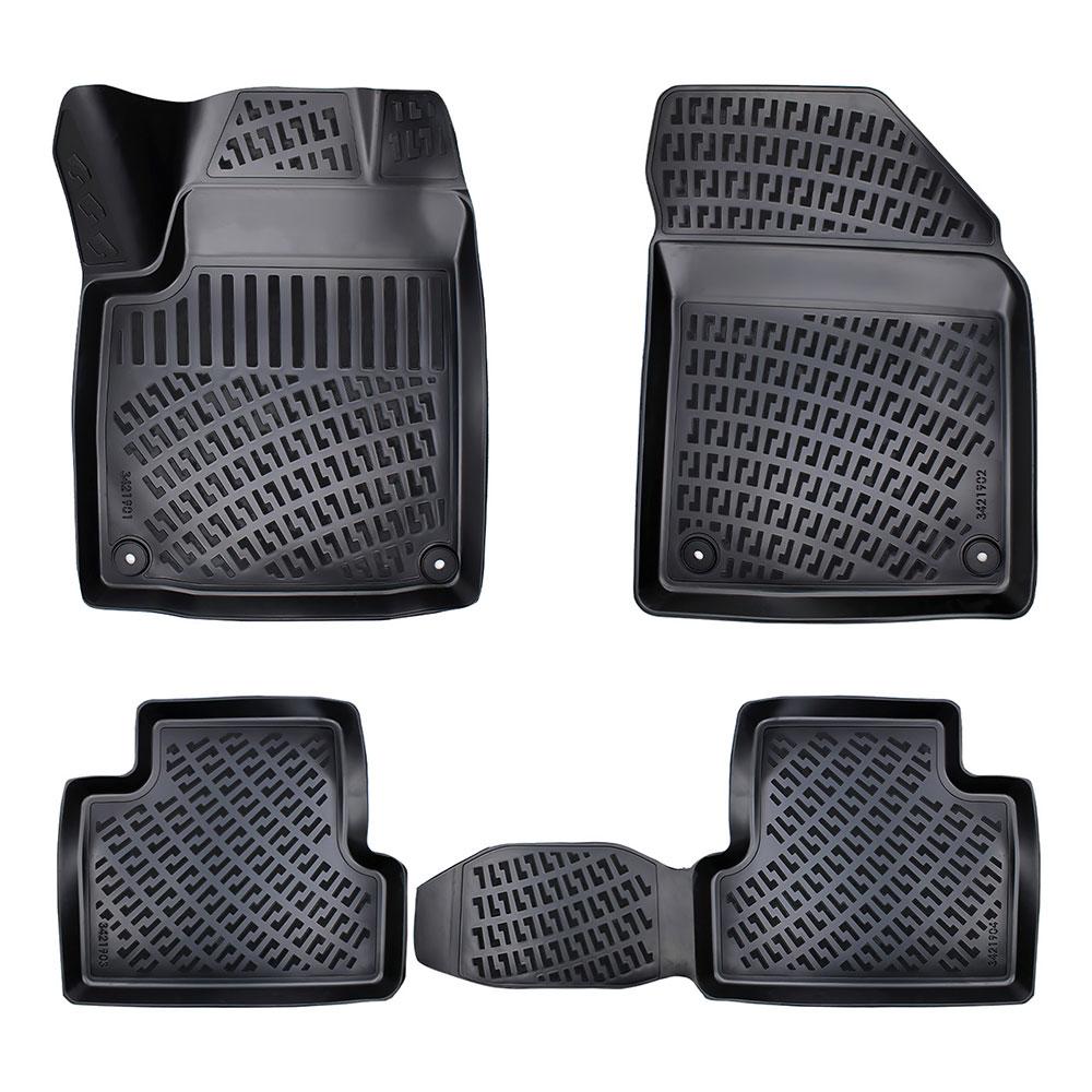 Set covorase presuri JEEP CHEROKEE KL din 2014-2019, auto, din cauciuc thermoplastic, Compatibil cu JEEP