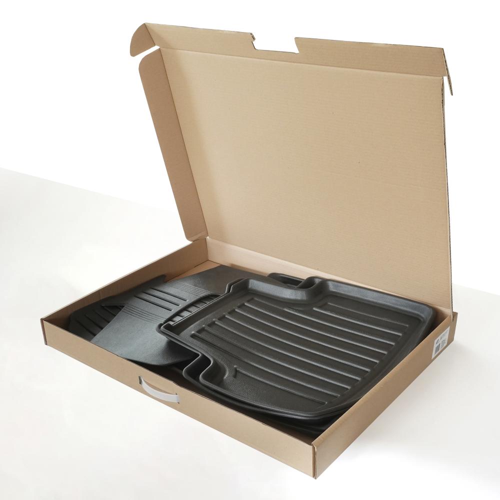 Set covorașe cauciuc Renault Scenic IV - covorașe auto dedicate, negre, formă 3D cu bordură înaltă [5]