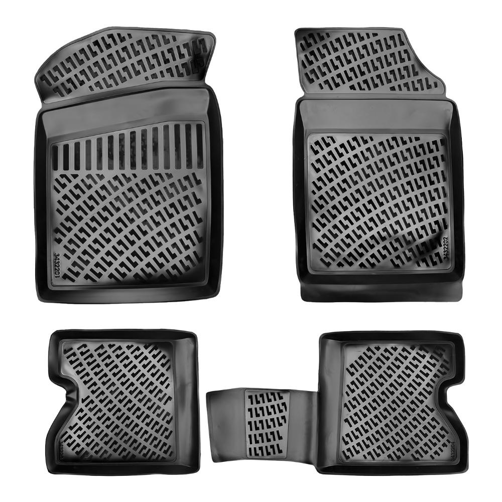Set covorase presuri RENAULT KANGOO din 1997-2007, auto, din cauciuc thermoplastic, Compatibil cu RENAULT