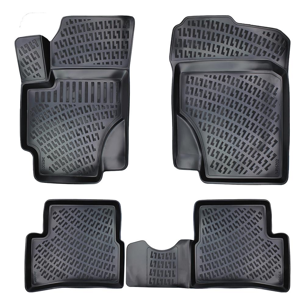 Set covorase presuri KIA RIO II din 2005-2011, auto, din cauciuc thermoplastic, Compatibil cu KIA
