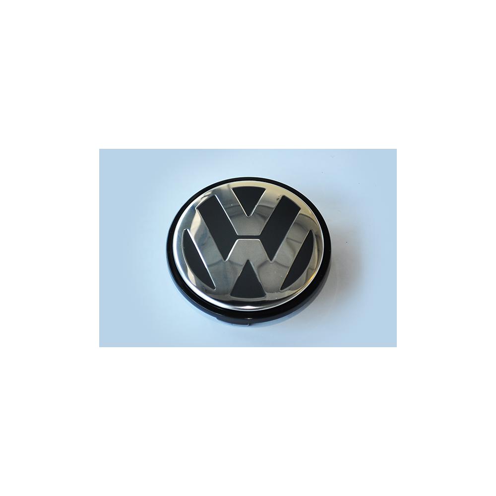 Ornament capac janta aliaj negru/argintiu "w" VW