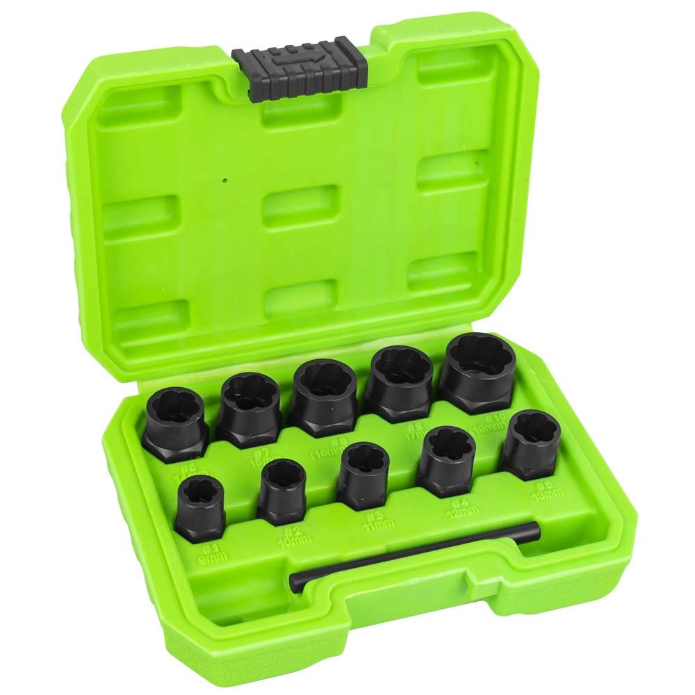SET Tubulare Twist De 3/8" Pentru Extractie A Piulitelor Si Suruburilor De Blocare Jbm