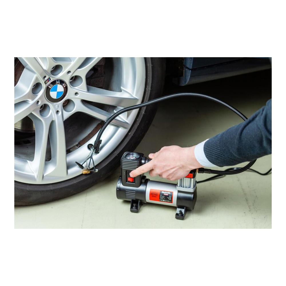 Compresor auto 12V Heyner BigAir 40L Pro cu manometru analogic, lampa LED si geanta de transport [3]