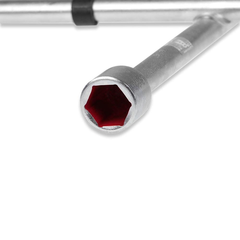 Cheie roti in cruce Heyner 17 19 21 22 mm, brat 355 mm, otel, DIN 3119 [2]